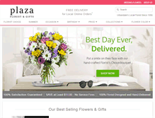 Tablet Screenshot of plazaflorist.net
